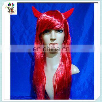 Ladies Fancy Dress Costume Fabulous Red Devil Halloween Wigs HPC-0022
