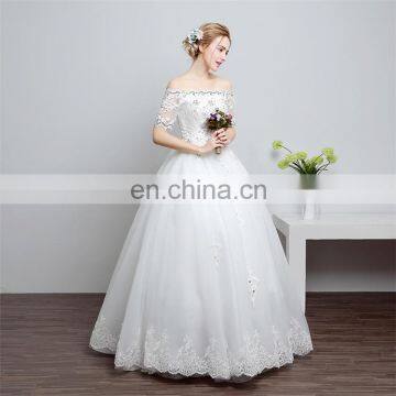 HS1605 Real Picture 2017 New Style Court Train Wedding Dress Bridal Gown photo-5