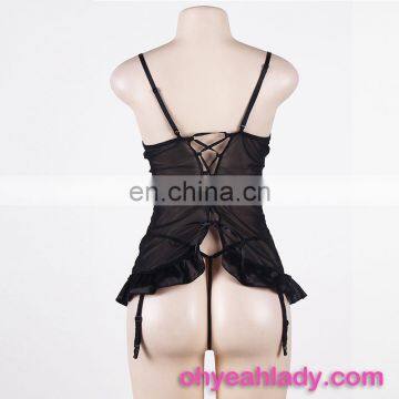 Instock Black Girls Sexy Nighty With Low MOQ photo-5