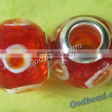 P224 beautiful glass bead wholesale handmade murano lampwork glass european beads fit for charm bracelets