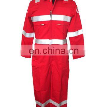 Best sale mens red fire resistant coverall with NFPA2112 standard