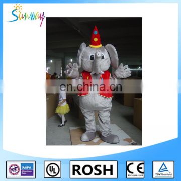 2016 walking cute lovely cartoon elephant costume for adults or kids