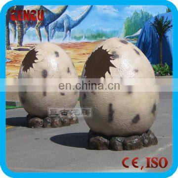 Outdoor Attractive High Simulation Fiberglass Dinosaur Egg Statue