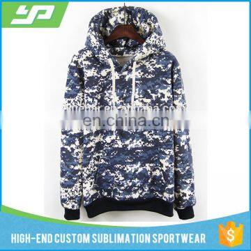 Wholesale full printing cropped top hoodie camo hoodie sweatshirt with custom logo embroidery