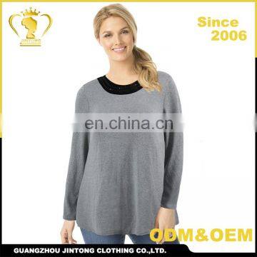 High quality wholesale sweater simple design women shirt model blouse