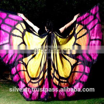 BELLYDANCE BUTTERFLY DESIGN SILK ISIS WINGS