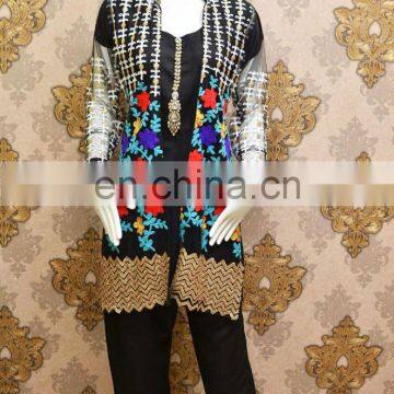 pakistani elegant black dress