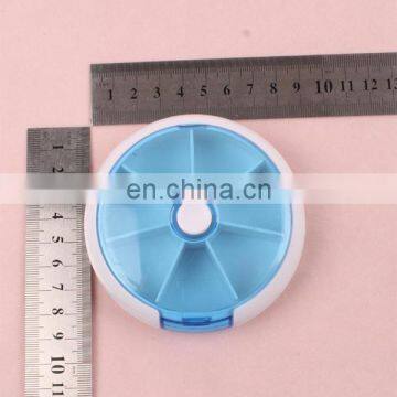Round Weekly Plastic Pill Box