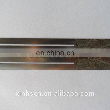 made in china wallet metal labels with adhesive backing