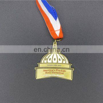 Hot sell antique award handmade ribbon for medal