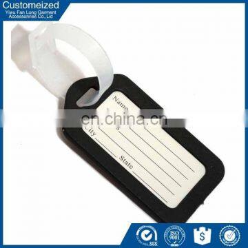 Simple plain writable plastic luggage hang tag