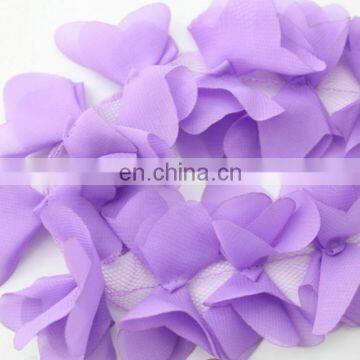 Retail 30 yards 2 petals chiffon flowers