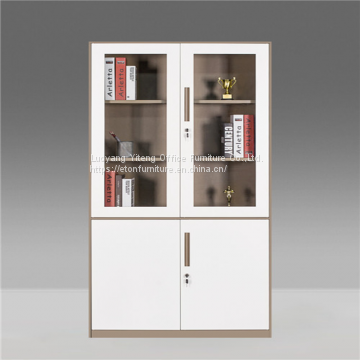 Steel Rectangle File Locker Cabinet Glass Front Storage Cabinet photo-2