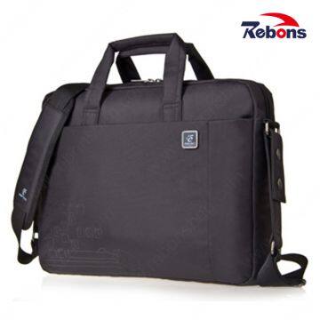 Custom Black Nylon Men Business Portfolio Computer Laptop Bags photo-3