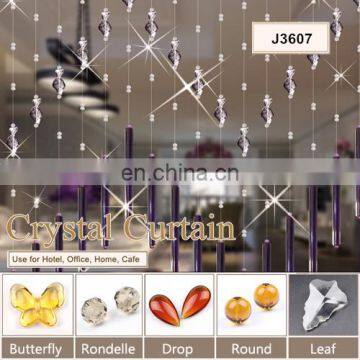 wholesale high quality crystal beads wedding curtain hanging glass crystal curtains