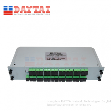 Passive FTTH Casette Fiber Optic 1x32 PLC Splitter Box