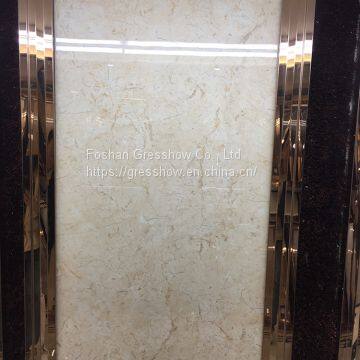 24x48in Marble Beige Through Body Porcelain Tile