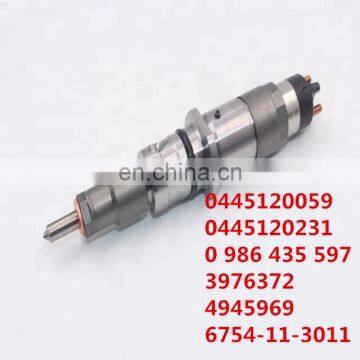 Common rail fuel injector SAA6D107E-1 QSB6.7 diesel fuel injector 0445120059 6754113011 4945969 5263262