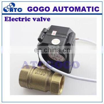 2 way MINI brass motorized ball valve dn20 G3/4" BSP