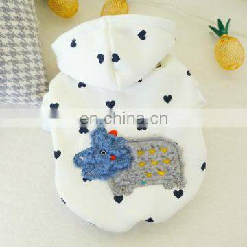 2019 Cat Dog Clothes Cartoon Embroidered Triceratops Pet Hoodies Puppy Apparel photo-6