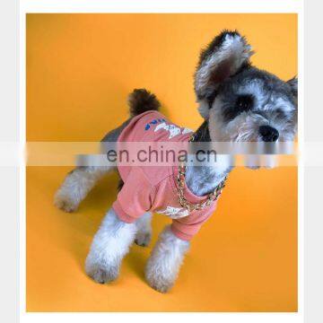 Spring Autumn Dog Clothes Round Collar Sweater Teddy Dog Schnauzer Pomeranian Corgi Pet Clothes photo-3