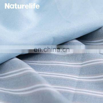 Nordic Design 100% Polyester Yarn Dyed Blue White Bed Sheet Sets Bedding With Fitted Sheets photo-5