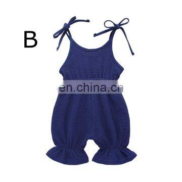2019 Summer Linen Baby Bodysuit Romper Custom Printed Baby Onesie photo-3