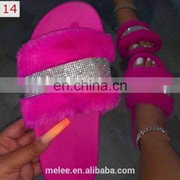 2021 New Woman Slippers Summer Shoes For Women New Fashion Diamond Decoration Mid Heel Women Shoes Basic Plus Size photo-6