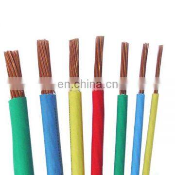 0.50mm 0.75mm 1mm 1.5mm 2.5mm 4mm 6mm 8mm 10mm 12mm 16mm 20mm 25mmCopper Conductor Pvc Insulated 300V Electrical Wire