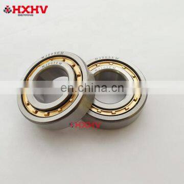 NJ205 NJ205EM 25x52x15 Brass Cage Cylindrical Roller Bearing 25x52x15mm