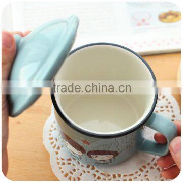 Youth nostalgic retro imitation enamel glass ceramic cup Mark cup