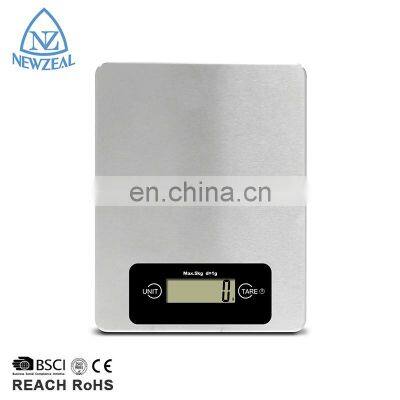 Customization Chinese Cheap Price Weight Digital Display 5Kg Kitchen Food Weighing Scales