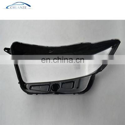 Car Headlamp Parts Black Border Transparent Headlight Glass Lens Cover for EdgE (2014-2017 Year)