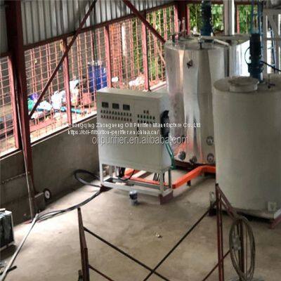 ZHONGNENG Waste Lube Oil Distillation System Plant/Base Oil Making Machine/Black Dirty Engine Oil Recycling System Machine photo-4