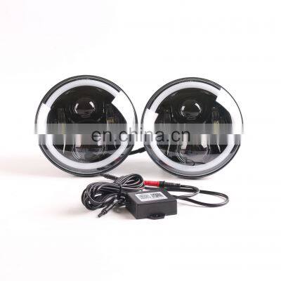 7 Inch Car Led Work Lights Bulbs 60W RGB DRL Driving Head Lamp For Wrangler JK