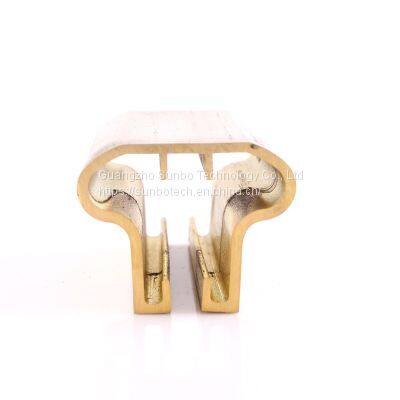 Customized Extruded Brass Profile Brass Staircase Handrail photo-4