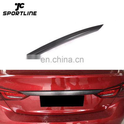 Q50 Carbon Fiber Rear Trunk Exterior Trim Cover for Infiniti Q50 2018