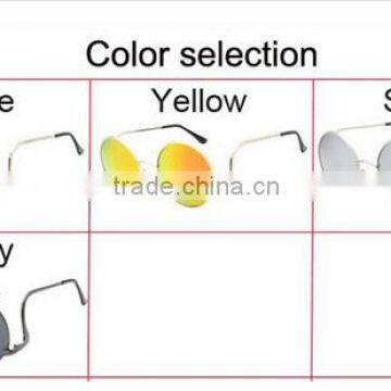 Women Ladies Female Fashionable Retro Classic Full Metal Frame Small Round Sunglasses photo-2