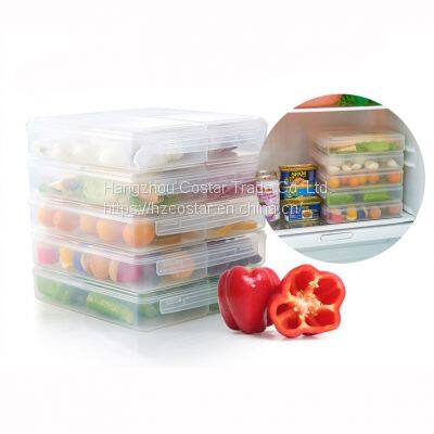Plastic Bacon Storage Containers with lids airtight Cold Cuts Cheese Deli Meat Saver Food Storage Container for Refrigerators,Freezer, Lunch Box Cookie Holder meal prep container