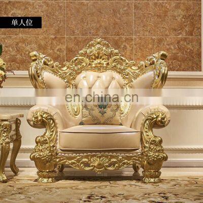 100% Classical Antique Furniture USA Latest Genuine Leather Sofa Sets