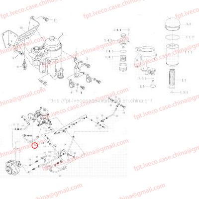 MAN D2066 Fuel pipe pump - Filter 12304-5850