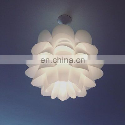 Nordic Modern White Flower Vintage Decorative Pendant Light Hanging Lamp For Bedroom Living Room