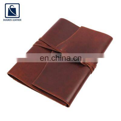 Wholesale Manufacturer of High Quality Matching Stitching Leather Cord Closure Type Genuine Leather Journal Notebook