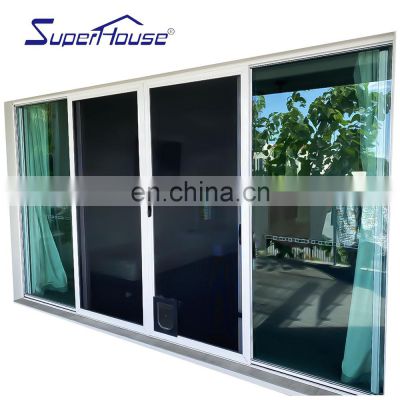 Superhouse Thermal Break Double Large Glass Aluminium Sliding Door Aluminium Sliding Door For Meeting Room