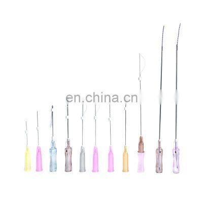 HDK Beauty Vline Eyebrow Lifting Absorbable Polydioxanone PDO VSORB 21G-110mm/18G-110mm Double W Needle photo-3