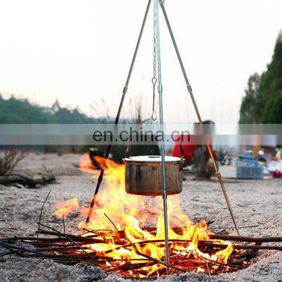 Light Weight Portable Custom Stand Grill Aluminum Alloy Outdoor Camping Cooking Tripod