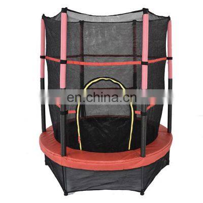 55 Inch Outdoor Indoor Kids Fitness Trampoline With Safety Net for Sale photo-3