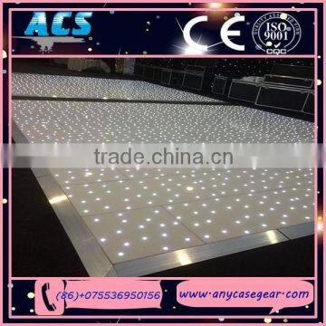 2015 RGB lamps LED dance floor, DMX control starlit dance floor for slae