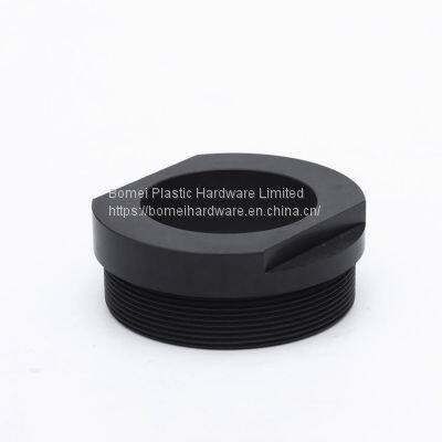 CNC Machining Turning Plastic Parts Machined Black Nylon POM Parts photo-2