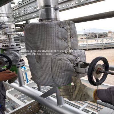 Removable Fiberglass Sleeve Glass Fiber Silicone Jacket for High Temperature Equipment photo-5